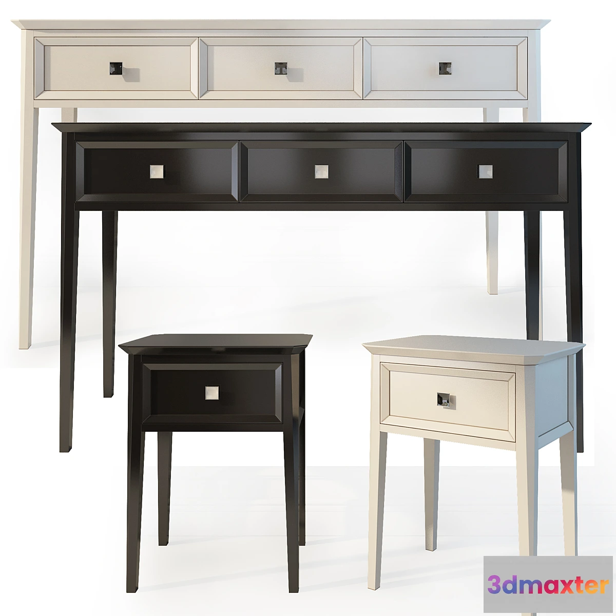 555721 - Console _ chest and drawers. The Werby Ellington. dresser nightstand.