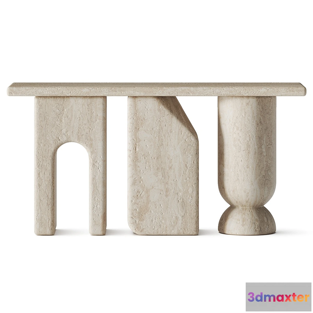 608701 - RDLC Latt Marble Console Table