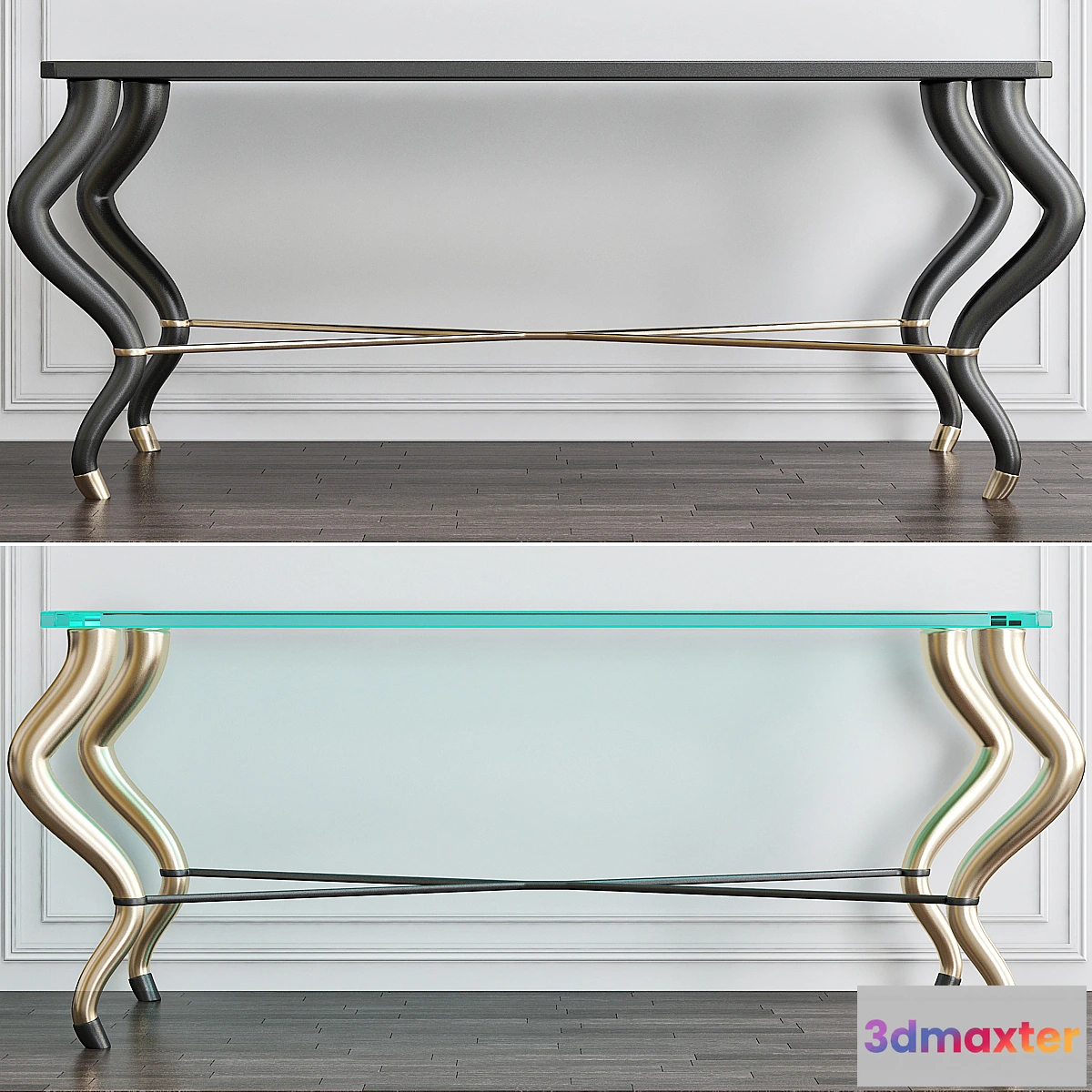 609817 - Mombassa Inlaid Mother-of-Pearl Console Table