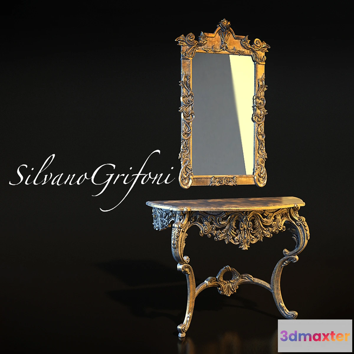 640435 - Console with mirror Silvano Grifoni