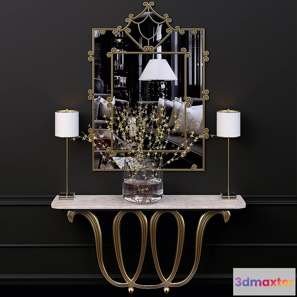 658625 - Global Views Byron Brown Entertainment Console