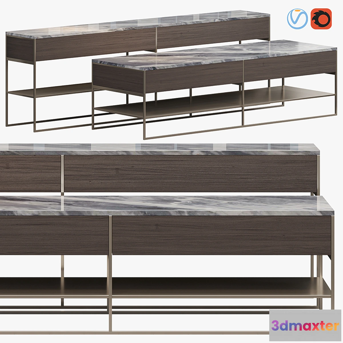 680472 - CALDER BRONZE CONSOLE TABLE - No.2