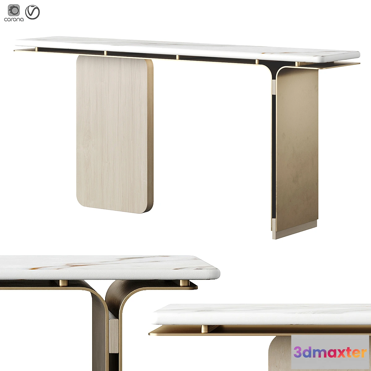 780127 - Olivya Stone Denos Console Table - No.2