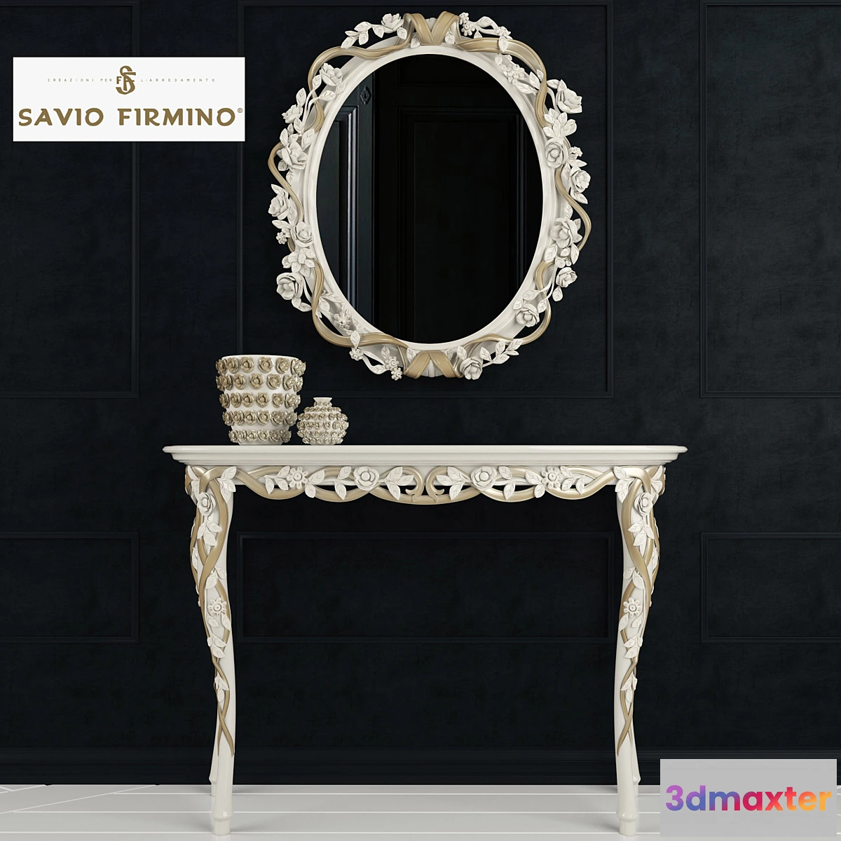 817708 - Savio Firmino Console 3125 Mirror 4484 Vazes