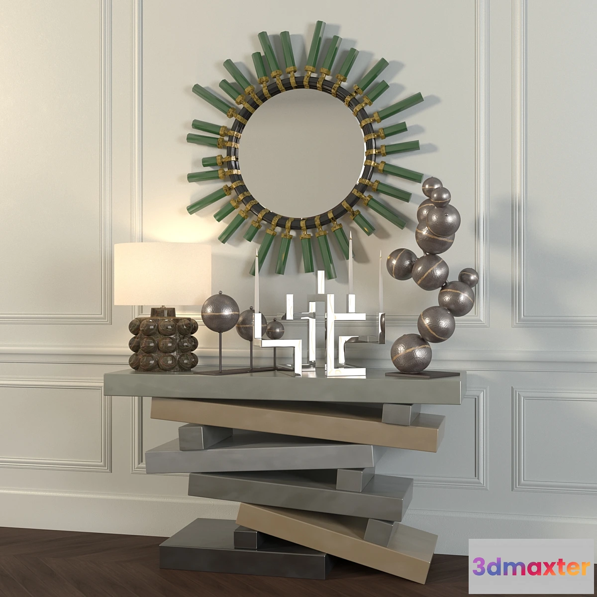 820478 - Decorative set in eclectic style