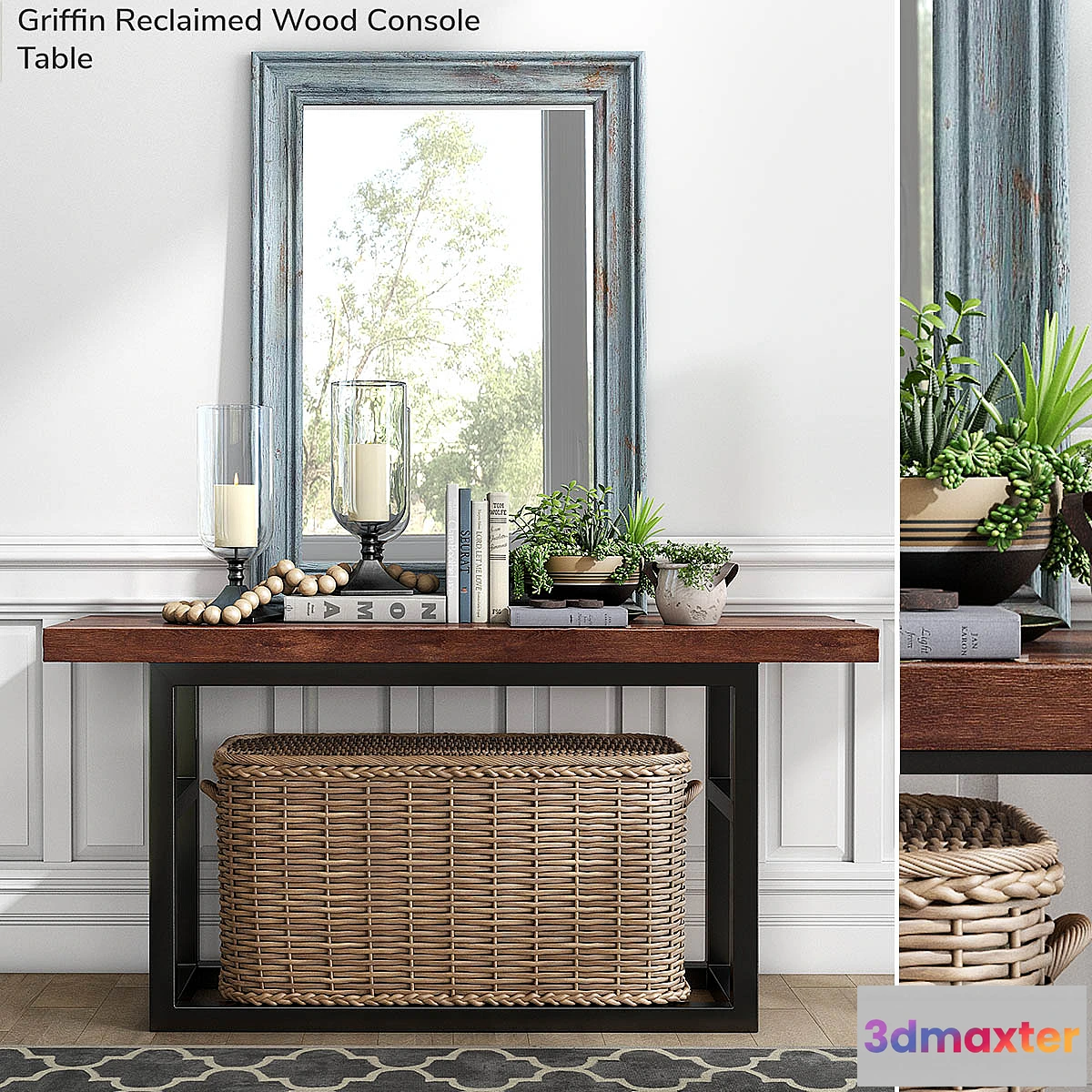 852293 - Pottery barn GRIFFIN RECLAIMED WOOD CONSOLE TABLE - No.3