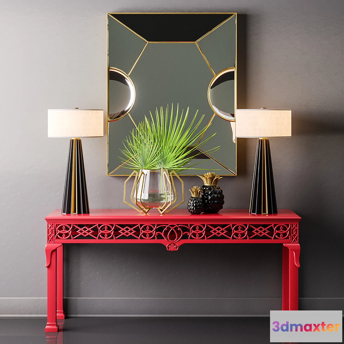 865165 - Baker - Irish Chippendale Console - No.5