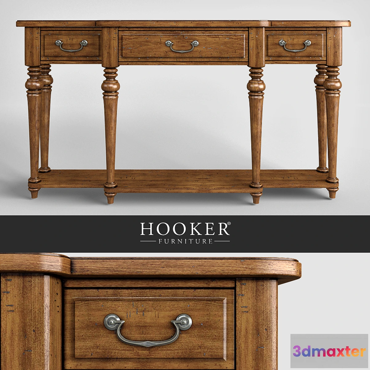 901574 - Hooker Furniture Living Room Tynecastle Console Table - No.3