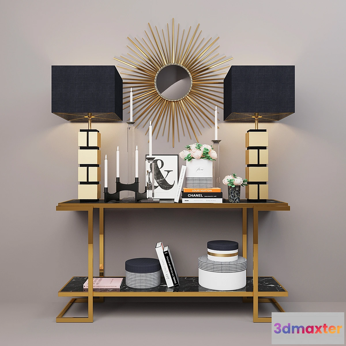 902786 - Decorative set with objects Eichholtz factory - No.2