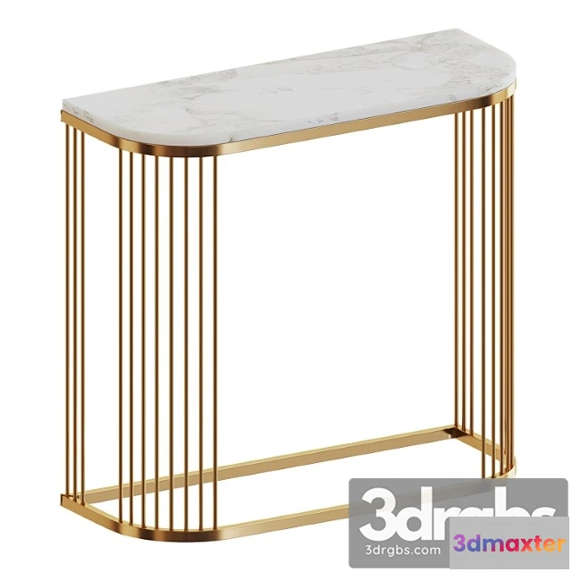 951156 - Console With White Marble Countertop By Glasar