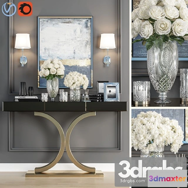 951170 - Crystal vase decoration set 05 2