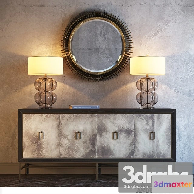 951208 - Edward Table Lamp Rebecca Mirror Edith Cabinet