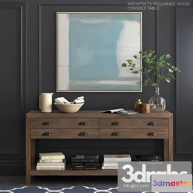 951390 - Pottery barn set architects reclaimed wood console table 2