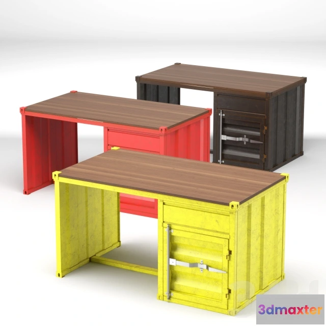 1077722 - container desk 3 color - 211279