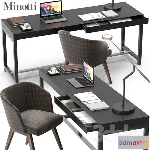 1086694 - Minotti Fulton desk set - 220251