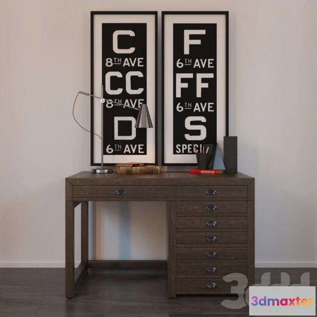 1090190 - Restoration Hardware PRINTMAKER’S DESK - 223747