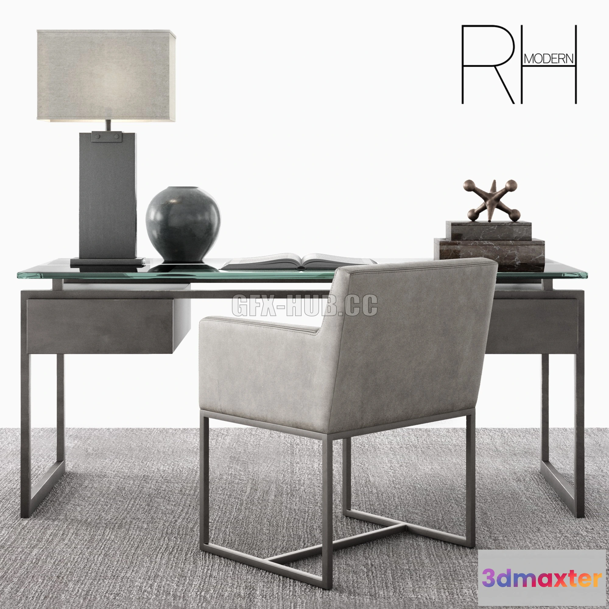 1090282 - RH Latour Desk Set - 223839