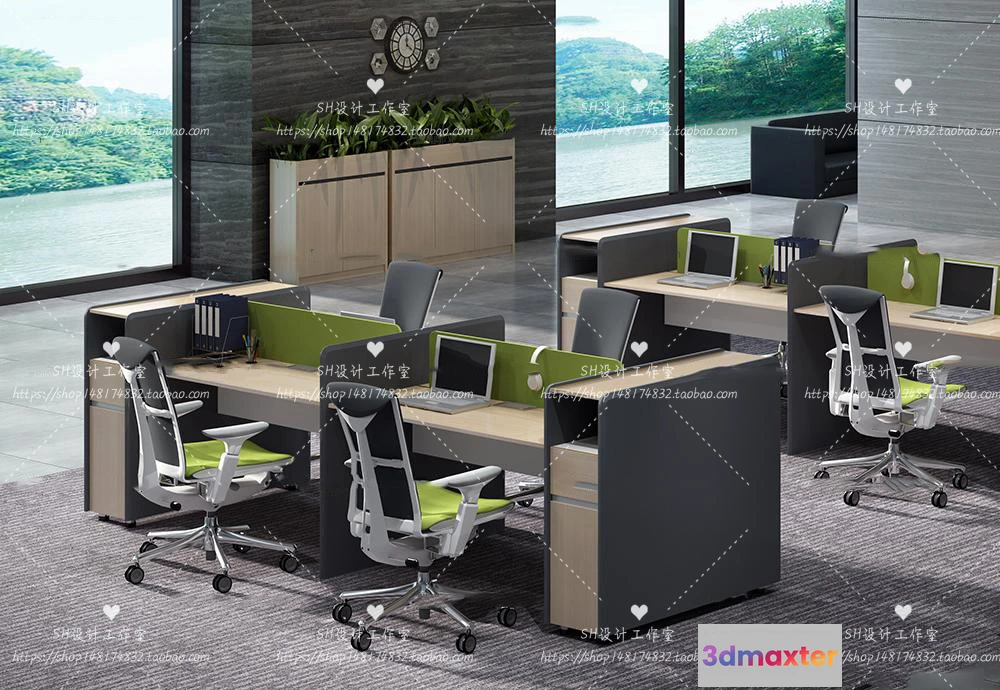 1128510 - Office Table - Desk - 3D Models - 1390