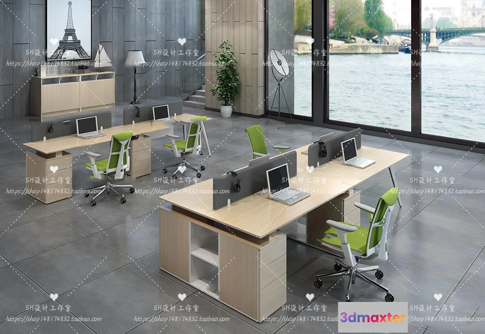 1128514 - Office Table - Desk - 3D Models - 1392