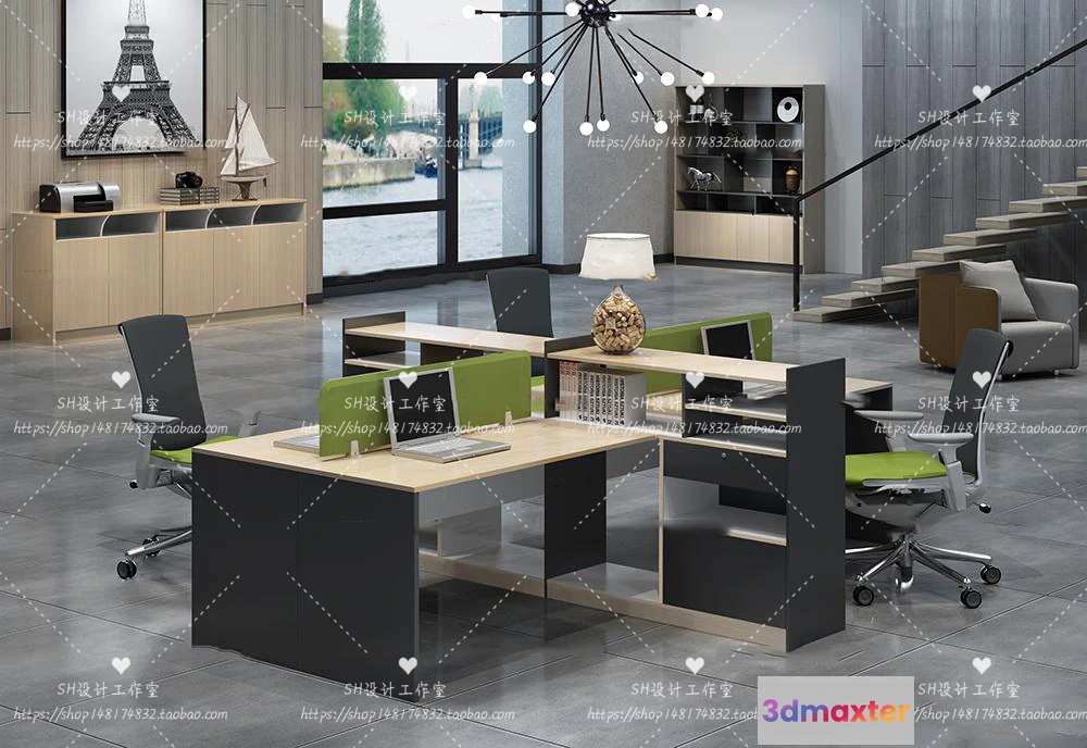 1128516 - Office Table - Desk - 3D Models - 1393