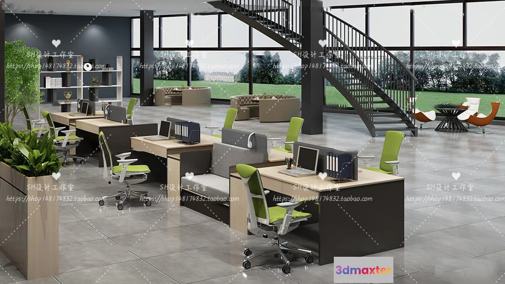 1128518 - Office Table - Desk - 3D Models - 1394