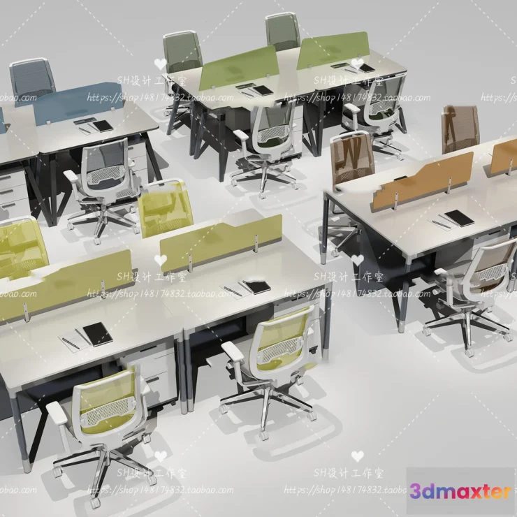 1128524 - Office Table - Desk - 3D Models - 1397