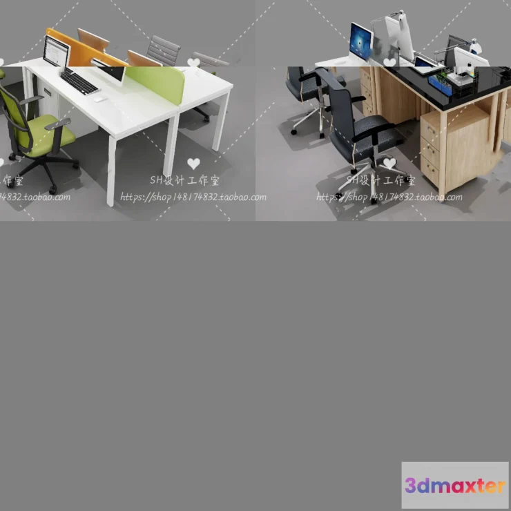 1128526 - Office Table - Desk - 3D Models - 1398