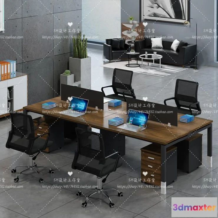 1128534 - Office Table - Desk - 3D Models - 1402