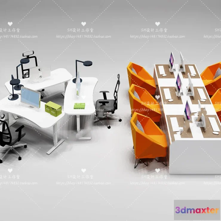 1128552 - Office Table - Desk - 3D Models - 1411