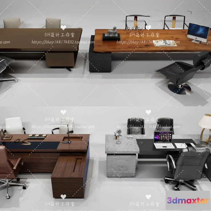 1128558 - Office Table - Desk - 3D Models - 1414