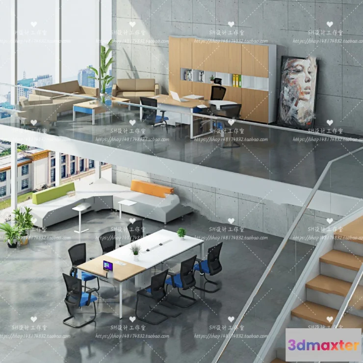 1128580 - Office Table - Desk - 3D Models - 1425