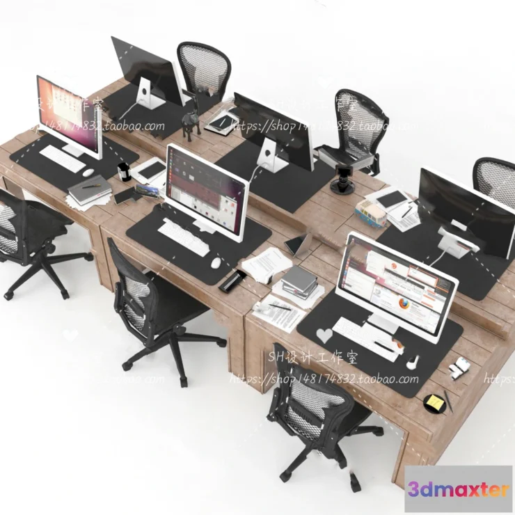 1128584 - Office Table - Desk - 3D Models - 1427