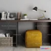 1130214 - Study Desk - 3D Models - 2242