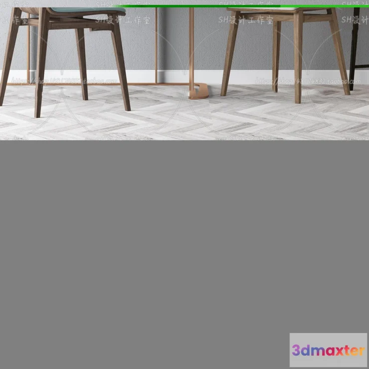 1130224 - Study Desk - 3D Models - 2247