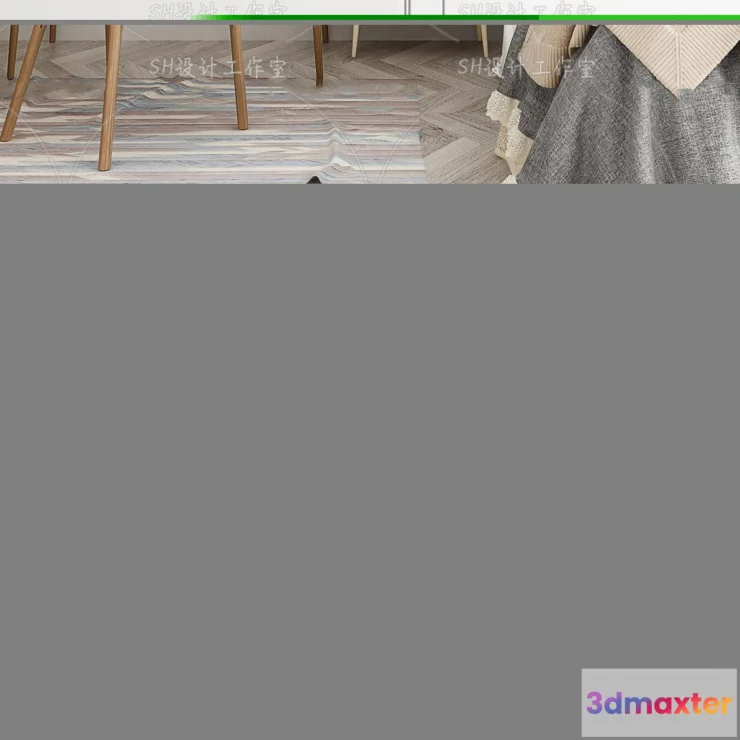 1130246 - Study Desk - 3D Models - 2258