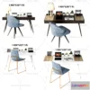 1130262 - Study Desk - 3D Models - 2266