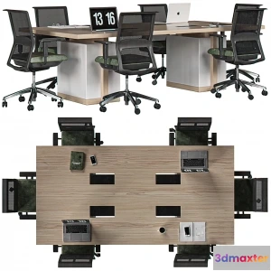 1262612 - Office Desk - Table - 3D - 007