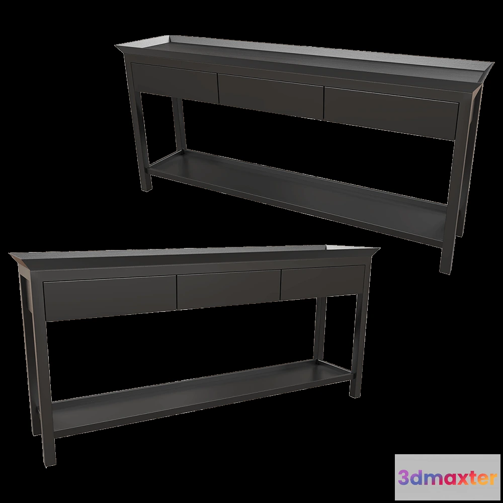 1622198 - Dantone Home - Console Newport 3 drawer 3D Max