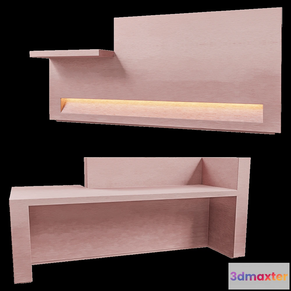 1622238 - Isomi - Desk Blok Copper 3D Max