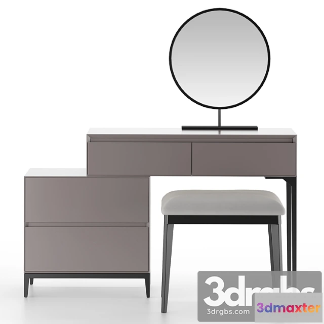 1030644 - Dressing table homary gray makeup vanity set