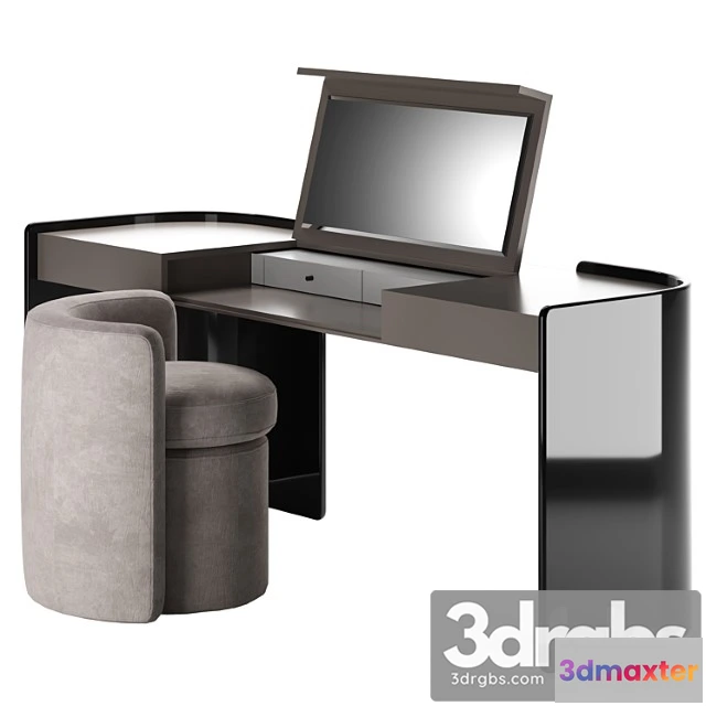 1030714 - Modern make up table with pouf