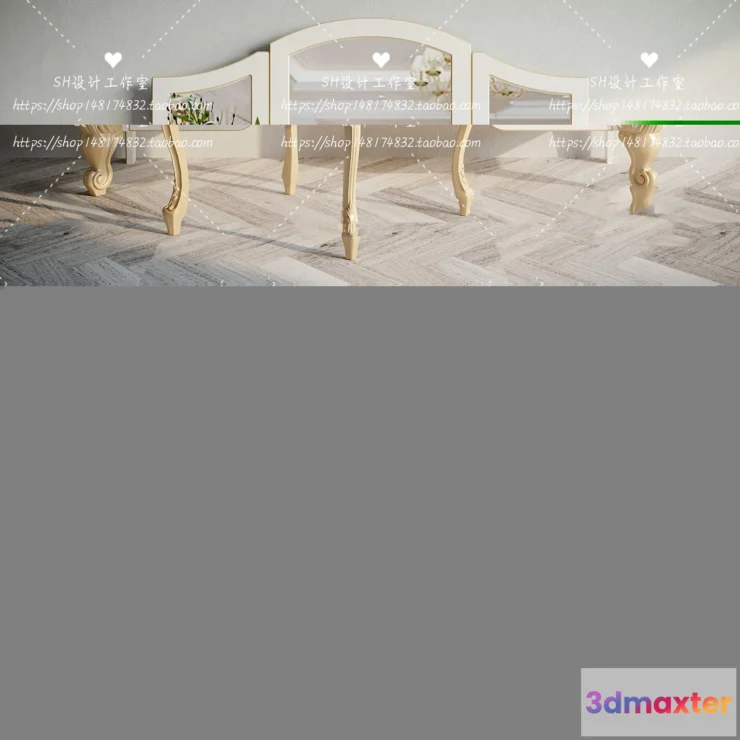 1128590 - Dressing Table - 3D Models - 1430