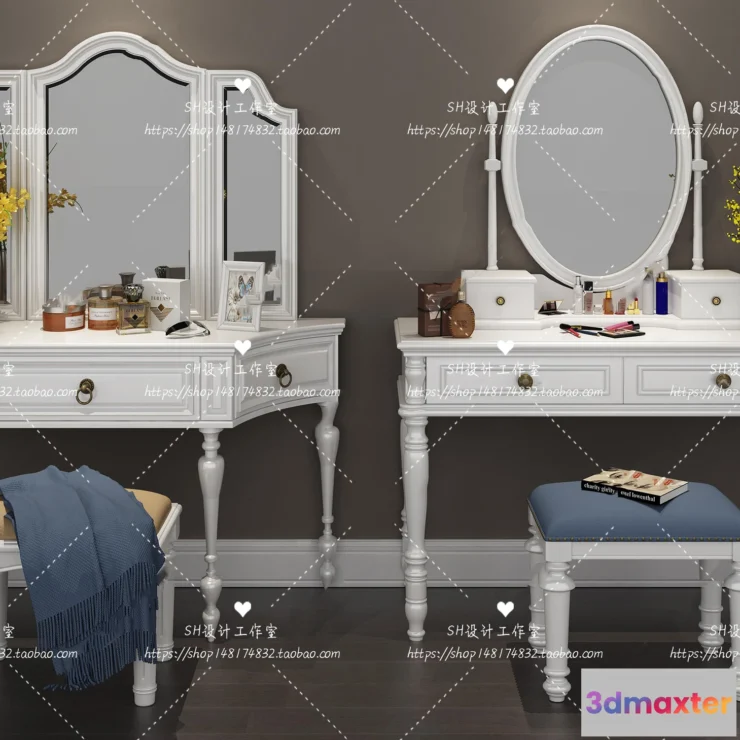 1128596 - Dressing Table - 3D Models - 1433