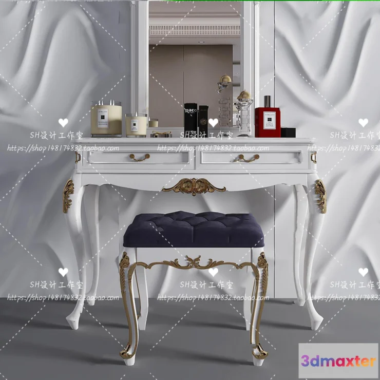 1128598 - Dressing Table - 3D Models - 1434