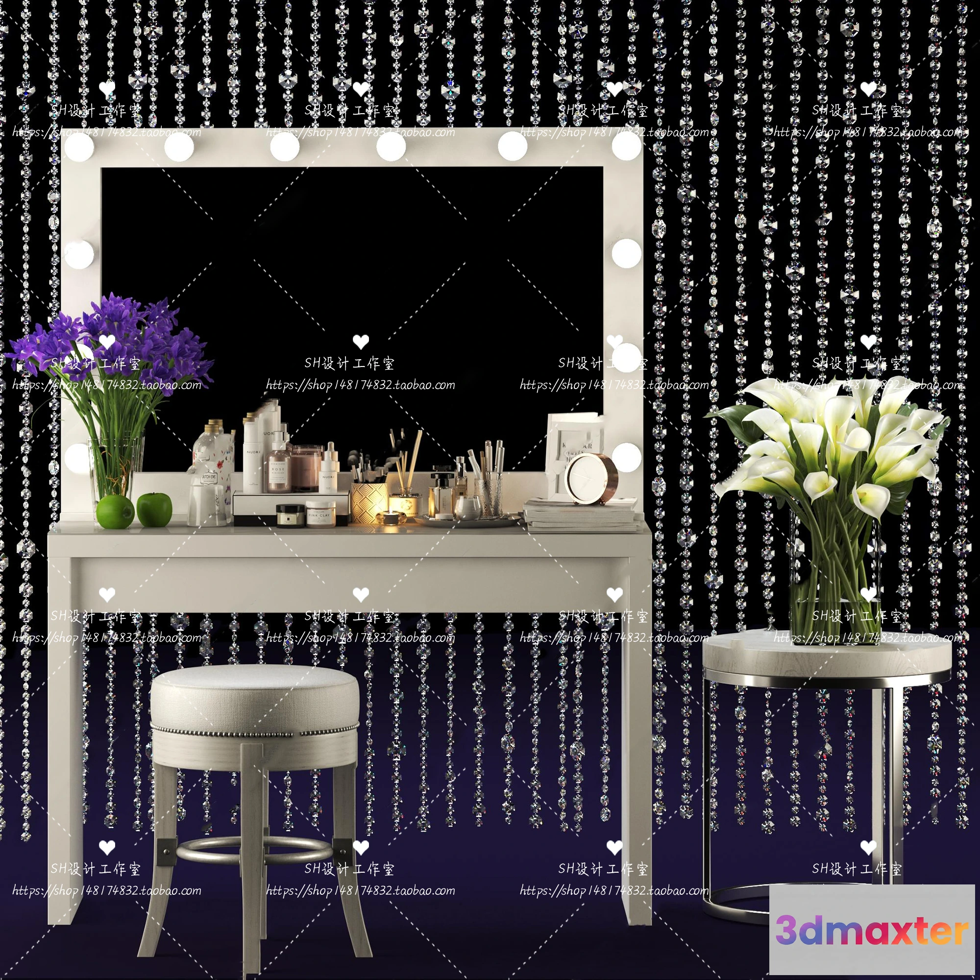 1128612 - Dressing Table - 3D Models - 1441