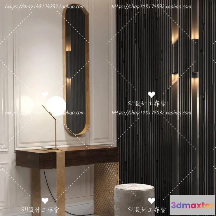 1128616 - Dressing Table - 3D Models - 1443