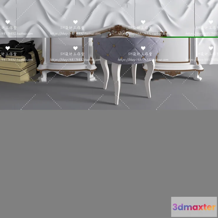 1128620 - Dressing Table - 3D Models - 1445