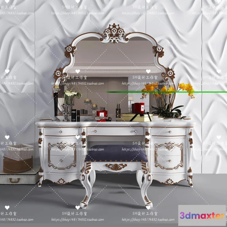 1128626 - Dressing Table - 3D Models - 1448