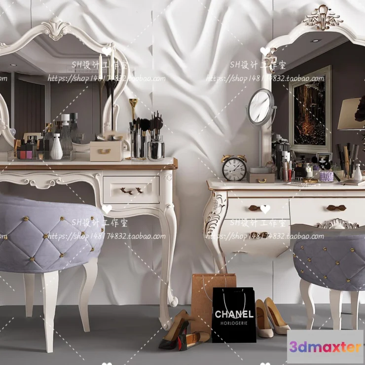 1128628 - Dressing Table - 3D Models - 1449