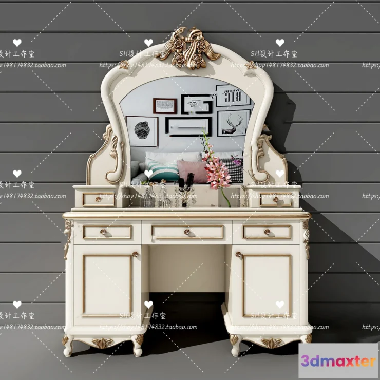 1128630 - Dressing Table - 3D Models - 1450